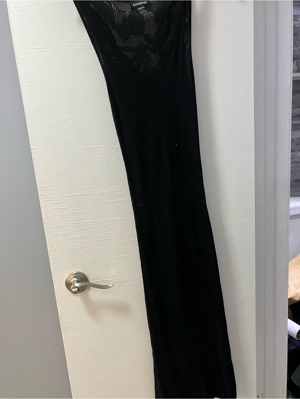 bebe Black long Knit Dress